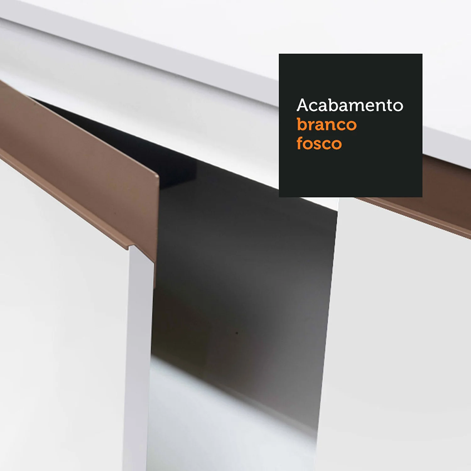 Mueble Auxiliar de Cocina reims Blanco 70x210cm Con Patas y Mesón de Madera - Imagen 8