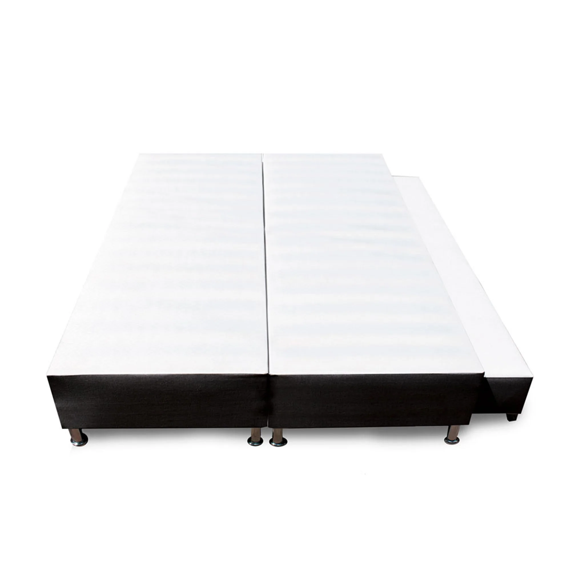 Cama Nido Dividida Negro 160x40Cm Para Cochón Queen 160 X 190 Cm - Imagen 3