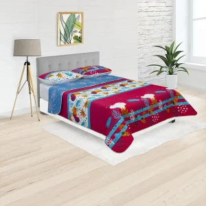 Cubrelecho Termosellado Fucsia 140x190cm Doble Faz de Oceano