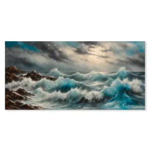 Cuadro decorativo Poder del Mar en Movimiento 118x55cm