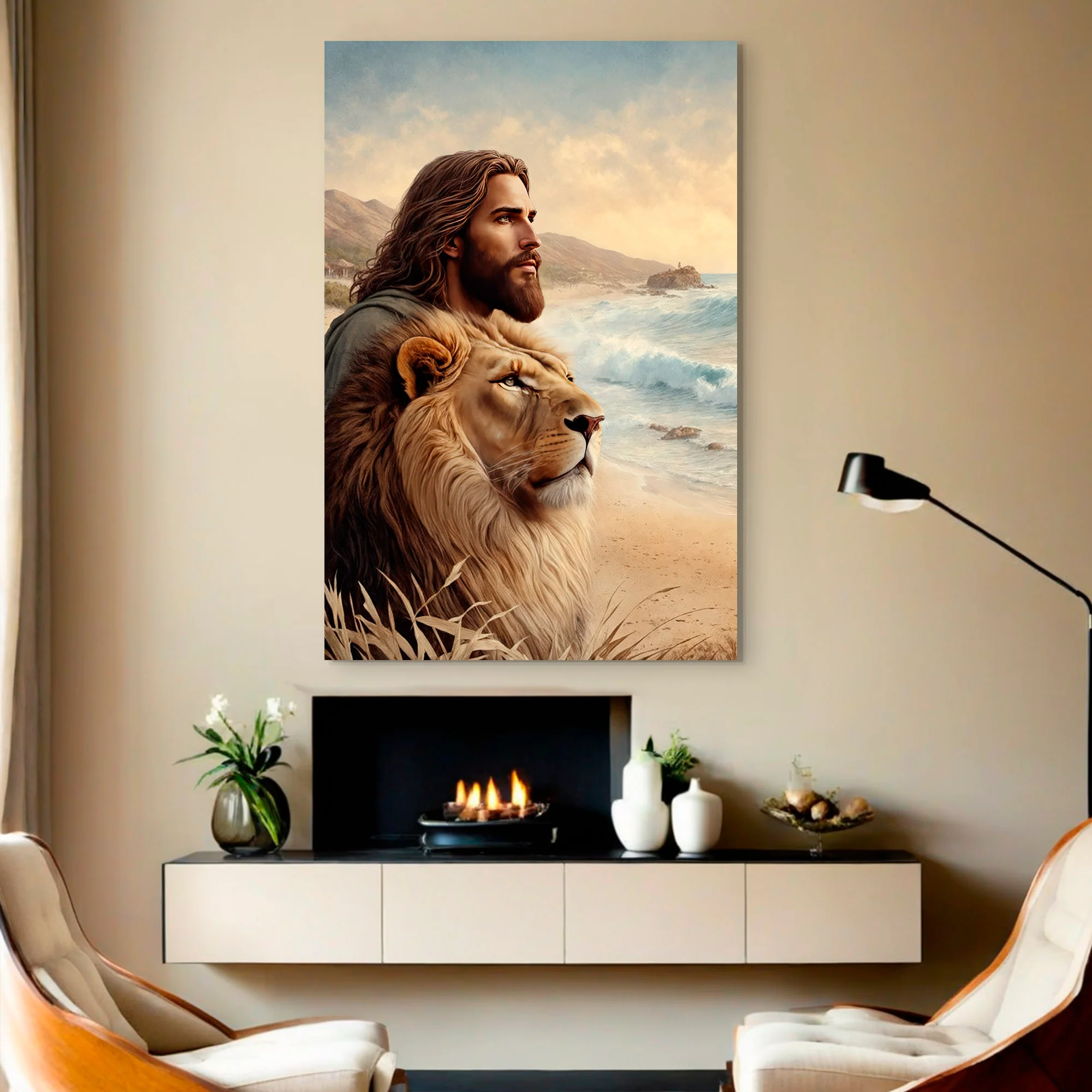 Cuadro decorativo La Fortaleza y Unión Espiritual 60x93cm - Imagen 3