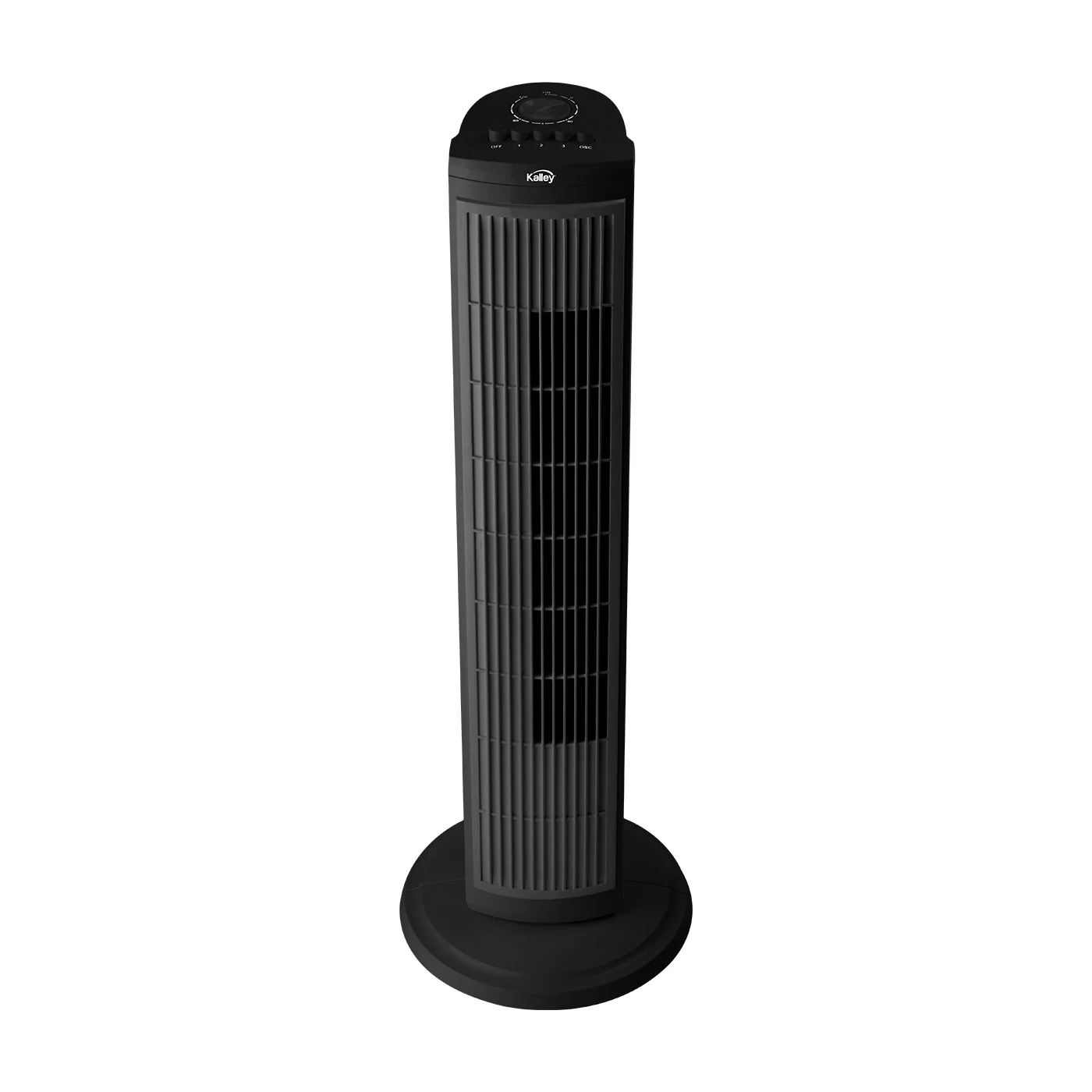 Ventilador de Torre Kalley Negro 26x76.6cm de Tres Velocidades con Oscilación y con Temporizador - Imagen 3