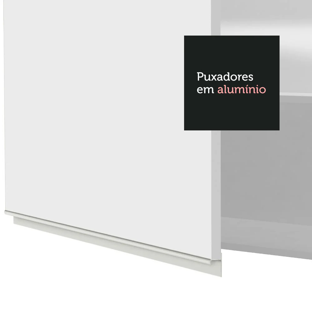 Gabinete de Cocina Glamy Blanco 120x66cm Flotante con Dos Puertas - Imagen 8