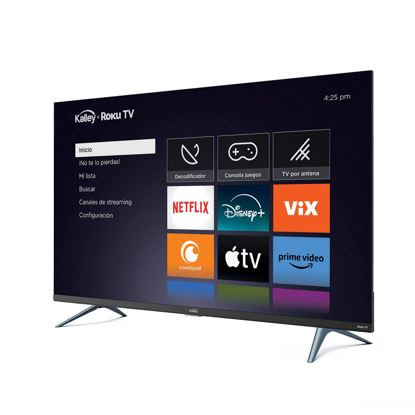 Televisor Kalley Smart LED HD 32 Pulgadas Roku Negro 80x52cm con Wifi Integrado - Imagen 6