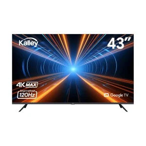 Televisor Kalley Smart LED 4K 43 Pulgadas Google Negro 107.5x64.6cm con Wifi Integrado Procesador con IA y con Bluetooth