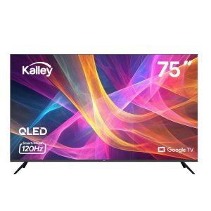 Televisor Kalley Smart QLED 4K 75 Pulgadas Google Negro 184x110.3cm con Wifi Integrado y con Bluetooth