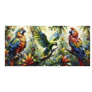 Cuadro decorativo Moderno Alas del Trópico 35x73cm