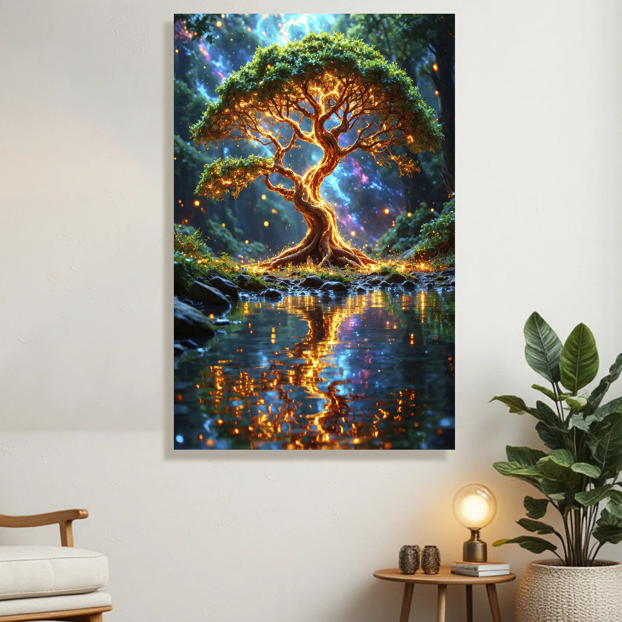 Cuadro decorativo Moderno El Árbol de la Vida 61x94cm - Imagen 3