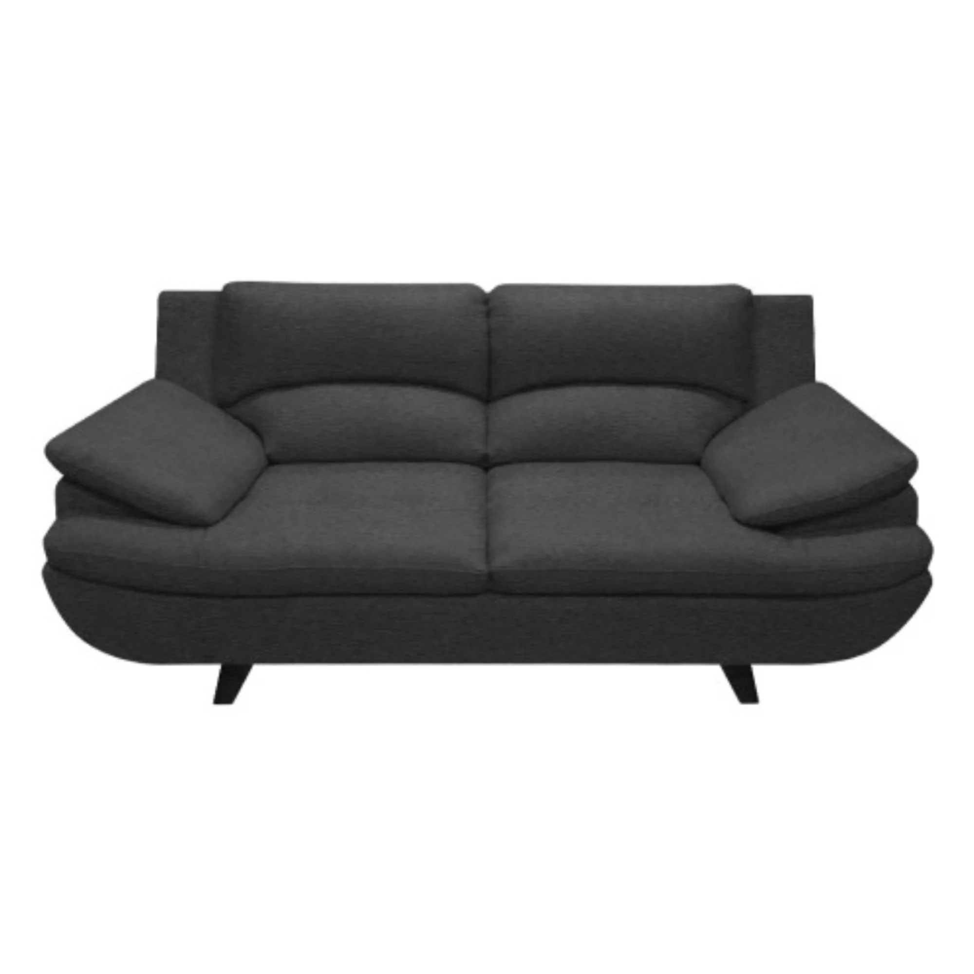 Sala Cindy Gris Oscuro 180x85cm de Tres Puestos con Apoya Brazos y Resistente a Rasguños - Imagen 3