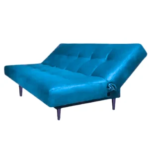 Sofá Cama Manchesster Turquesa 170x30cm de Tres Puestos Reclinable Con Tapizado Acolchado y Antifluido