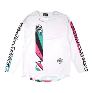 Maillot manga larga junior TROY LEE DESIGNS SPRINT FULL PULL Blanco