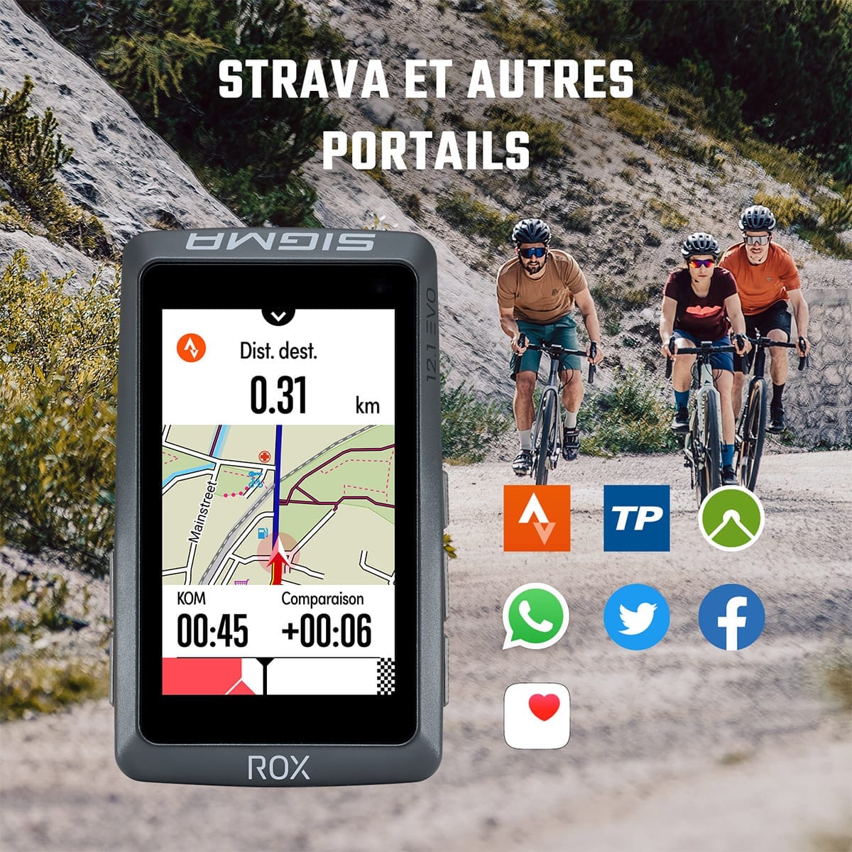 GPS SIGMA ROX 12.1 EVO Basic Negro - Imagen 7