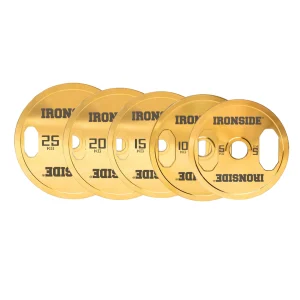 Disco Olímpico Premium Gold Chromed (5 a 25 KG) IRONSIDE