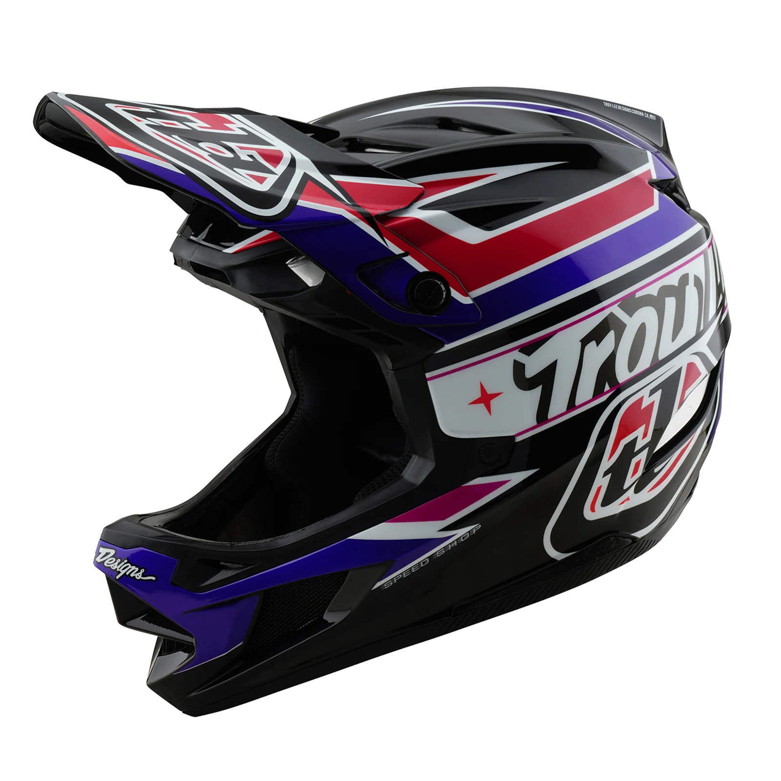 CASCO MTB Troy Lee Design D4 POLYACRYLITE MIPS LINEAR Negro - Imagen 8