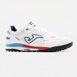 Zapatillas Futbol Top Flex Rebound 2602 TF Blanco Celeste Rojo
