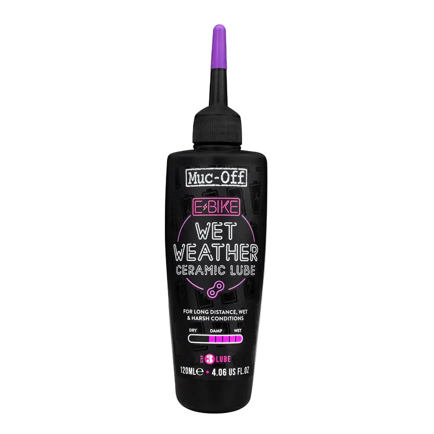 Lubricante para condiciones húmedas MUC-OFF EBIKE WET WEATHER (120 ml) - Imagen 2