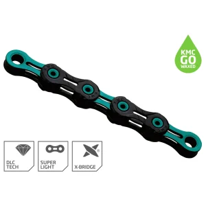 Cadena 11V KMC DLC11 Waxed Black/Celeste
