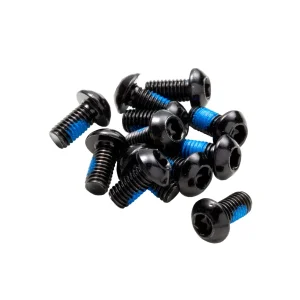 Juego de 12 tornillos de disco anodizados negros REVERSE COMPONENTS